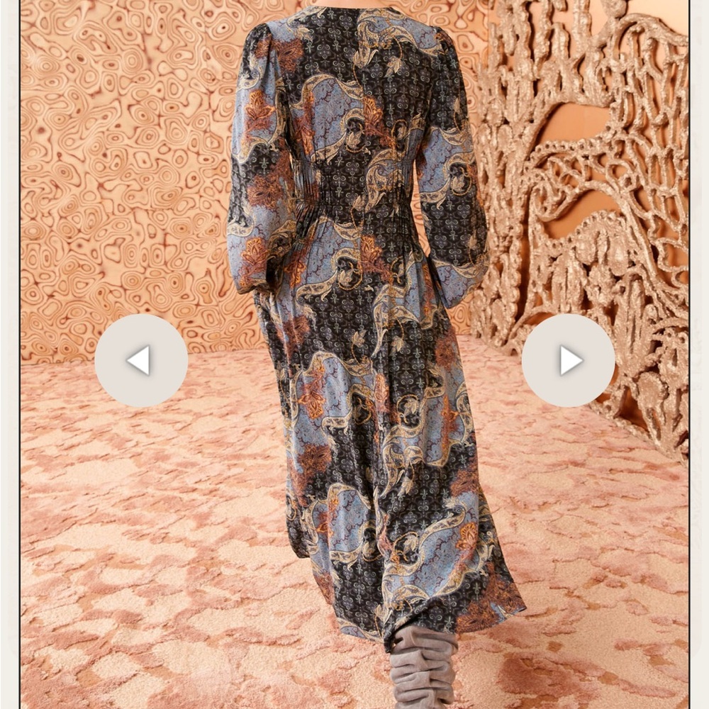 Ulla Johnson Paisley Long Sleeve Dress - Picture 10 of 15